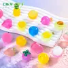 Simulación de paisaje en miniatura, bolsa sorpresa de frutas que brillan en la oscuridad, accesorios de decoración DIY con pegamento de crema temática de alimentos, figuras de resina para escritorio