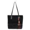 2025 Novo Estilo Popular de Inverno Splicing Bolsa Tote de Grande Capacidade Feminina de Alta Qualidade Fosca Moda Bolsa de Ombro