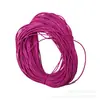 Cordón de cuero de piel de oveja al por mayor de 3 mm a 6 mm, cordón redondo de cuero, cordón de cuero PU sintético, cordón de cuero con núcleo recubierto para accesorios, cinturones, accesorios de bricolaje