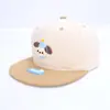 Gorra de Hip-Hop de Ala Plana para Niños, Nuevo Sombrero de Sol de Otoño, Gorra de Béisbol de Perro de Dibujos Animados Linda, Gorra para Niños de Exportación, Transfronterizo