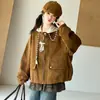 Chaqueta para Niña Ropa de Otoño 2026 Nueva Chaqueta Holgada Infantil para Niños Medianos y Grandes Cardigan con Cremallera Primavera y Otoño Top Corto Moderno