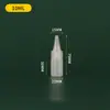60 100 200ml Produção Frasco com Ponta Translúcida Ponta de HDPE Frasco Vazio para Apertar Frasco Doméstico para Apertar Molho com Escala