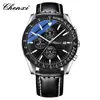 Reloj de Moda para Hombre Chenxi Reloj Multifunción Cronógrafo Deportivo para Exteriores Cronómetro Luminoso Moderno Correa de Acero Reloj de Negocios para Hombre