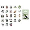 Pegatinas en caja Yi niao bebé lindo Serie Diaria dibujos animados panda lindo DIY Pegatinas decorativas para diario 46 piezas