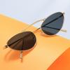 2024 nuevas gafas de sol metálicas de haz único con punta de ojo de gato populares europeas y americanas personalizadas para hombre gafas de sol de moda transfronterizas para mujer