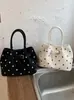 Yuezi 2026 Verano Nueva Moda Lunares Bolso Tote Gran Capacidad Casual para Viajes Diarios Debajo del Brazo Hombro Bolso de Mano para Mujeres
