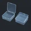 Caja cuadrada de 9.5, caja organizadora de escritorio de 4.5 cm de alto, caja de embalaje general para accesorios de ferretería, caja de almacenamiento transparente para monedas conmemorativas