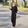 Conjunto de Traje Casual de Moda para Mujer 2026 Primavera/Otoño Nuevo Estilo Holgado Chic Adelgazante Rejuvenecedor Conjunto de Dos Piezas