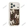 Venta Directa de Fábrica Funda para Teléfono Móvil Estampado Leopardo Lazo de Seda Tacto de Alta Gama Nuevo Estuche Mate para Teléfono Móvil Apple 17Promax