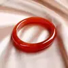 Pulsera de Ágata Roja Brasileña Grado A, Año del Zodiaco Chino Pulsera de Ágata Roja Natural de Alta Calidad Jade