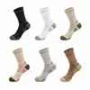 Calcetines Deportivos para Exteriores Transfronterizos, Calcetines Deportivos Transpirables para Correr y Fitness con Soporte para el Arco Anti-Rozaduras, Calcetines de Media Pantorrilla con Amortiguación y Absorción de Impactos