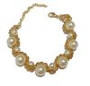 Pulseira de Pérolas Naturais Imitação Barroco Francês Atacado Retro Luxo Leve High-End Ajustável Pulseira de Contas para Mulheres