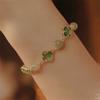 Pulseira de Citrino Natural Feminina Feita à Mão com Contas Joia de Cristal para Amigos Presente de Feriado Aniversário