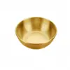 Acero Inoxidable Baño de Oro Plato para Salsa Plato para Condimentos Hogareño Salsa de Soja Juego de Platos Pequeños