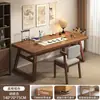 Mesa de Caligrafia Sala de Estar Grande Mesa Longa Novo Estilo Chinês Mesa de Escrita com Pincel Cadeira Suporte de Mesa Mesa de Prática de Escrita Mesa de Pintura Estilo Antigo Mesa de Estudos Chineses