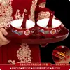 Juego de Cuenco y Palillos de Boda, Dote, Taza de Té, Par Festivo Rojo de Cuencos, Cuencos de Boda, Suministros de Boda