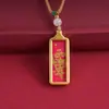 Pingente Tanka com Símbolos de Zhao Gongming e Zhiwei, Pequeno Pingente de Colar Tanka dos Cinco Elementos para Paz e Boa Sorte
