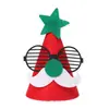 Árbol de Navidad regalo educativo fiesta disfraz sombrero de dibujos animados sombrero de Navidad hecho a mano DIY regalo para niños tela de fieltro