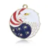 Colgantes Serie Bandera Americana Colgante Águila Accesorios Hechos a Mano DIY Estatua de la Libertad de Aleación Pintura al Óleo Al Por Mayor