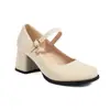 Zapatos de una sola capa de tela flash 2024 tacón alto tacón grueso zapatos de cuero plataforma T zapatos de pasarela talla grande 40-43 zapatos modelo zapatos de comercio exterior para mujer
