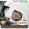 Tornillos de aleación de titanio para motocicleta Zxjc Zhang Xue 500 Rr, Tornillos modificados, Titanio quemado dorado, Negro caramelo