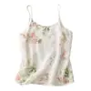 Camisola artística y fresca, elegante, con estampado de seda helada para mujer, top sin mangas ligero y transpirable para el verano