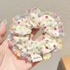 Scrunchie de cetim plissado estilo coreano para mulheres, novo modelo 2026, alta elasticidade, prendedor de cabelo durável, faixa de cabelo, acessório de cabelo elástico
