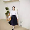 25 Uniformes Escolares Nuevos de Primavera para Niños de Edad Media y Mayores en la Temporada de Regreso a Clases, Faldas, Ropa Preppy para Niñas, js Es