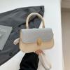 Vintage 2025 Primavera Nova Moda Tendência Patchwork Feminina Transversal Ombro Pequena Bolsa Quadrada Estilo Chanel