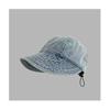 Sombrero de Pescador de Mezclilla Lavada Vintage Ruth Mismo Estilo Gorra Ala Ancha Anti-ultravioleta Cara Lisa Cubierta Sombrero de Pescador