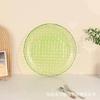 Plato de frutas para el hogar, creativo y moderno, para sala de estar, plato de vidrio, bandeja para mesa de té, plato para aperitivos, plato de semillas de melón, plato transparente para frutas secas