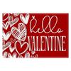 Mantel Individual de Corazón con Estampado de Rosa para el Día de San Valentín Corazón Amor Lino Mantel de Mesa Transfronterizo Hogar Cocina Aislamiento Tapete Posavasos