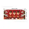 Bandera Navideña de Garaje Amazon Transfronteriza 4m Banner Extra Grande Puerta de Garaje Atmósfera Festiva Tela Colgante Decorativa