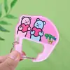 Mosquetón Acrílico Caricatura Personalizada Oso Hamburguesa Colgante Decorativo Mochila Estudiante Colgante Bolsa del Dolor Hebilla