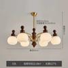 Lustre de Sala de Estar Vintage em Estilo Francês, Iluminação de Design Novo Retrô Americano Creme para Quarto/Escritório, Estética da Dinastia Song