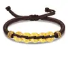 Dinero de los Cinco Emperadores 999 Oro de Pie Cuentas de Transferencia de Oro Pulsera de Oro Puro Dinero de la Suerte Año Cuerda Roja Cadena de Pie DIY para Hombres y Mujeres