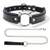 Collar de cuero para gato collar collar cadena de tracción sm accesorios divertidos entrenamiento de pareja suministros para adultos una generación de pelo