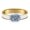 Pulsera de Alto Nivel V Oro Carta de Amor H para Mujer, Versión Ancha Estilo Pareja Esmaltado, Apilable, Suministro en Vivo Transfronterizo, Venta al por Mayor de Fábrica