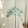 Flor de Falanopsis de Película de 9 Cabezas Artificial Flor Artificial Sala de Estar Mesa de Comedor Rama Alta Decoración de Piso Flor Falsa Boda Arreglo Floral de Boda