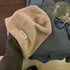 Gorro para Mujer, Nuevo Gorro de Pescador de Felpa Blanco Cálido Adecuado para Caras Grandes, Sombrero de Cubo para Clima Frío Que Hace que las Caras Grandes Parezcan Más Pequeñas