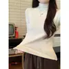 Toma Real de Camiseta de Manga Larga de Polar Doble Cara de 260g para Mujer, Camiseta Base Delgada Ajustada para Primavera y Otoño, Top de Cuello Semialto Estilo Coreano