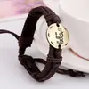 Pulsera de cuero tejida vintage de 12 constelaciones, constelación opcional, regalo de cumpleaños, suministro para puesto de tienda de 2 yuanes