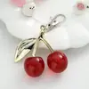 Chaveiro de Cereja Pingente de Bolsa Decoração de Mochila Estilo Tendência da Internet Japonesa e Coreana Pingente de Fruta Cereja da Moda