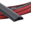Canaleta de PVC blando ignífuga canaleta autoadhesiva engrosada en arco montaje superficial interior decoración del hogar canaleta para cables