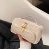 Bolsa Cosmética Pu Estampa Diamante Grande Capacidade Estilo Ins Bolsa de Armazenamento de Maquiagem Bolsa de Higiene Pessoal de Viagem Portátil de Alta Qualidade para Mulheres