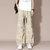 Exportación Transfronteriza al por Mayor Primavera 2025 Talla Grande Pantalones Cargo Casuales Para Gordos y Ampliación Se Pueden Usar 150 kg