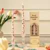 Vela Larga Impresa de 25 cm Estilo Europeo Cena Romántica a la Luz de las Velas Boda Festival Uso en el Hogar Vela Sin Humo Transfronteriza