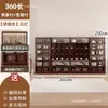 Vitrina de té de múltiples niveles con panel trasero iluminado, vitrina de oficina, estantería de pared para liquidación, estante multi-tesoro