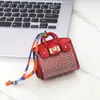Porta-moedas Mini Tendência Estampado em Forma de Casa, Versátil e na Moda, Bolsa Pequena Portátil para Fone de Ouvido e Moedas, Com Pingente
