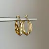 Brincos Argola Torcidos Redondos Cruzados Foscos Agulha de Prata Brincos de Argola de Luxo Leve Moda Transfronteiriça Europeia e Americana Brincos de Temperamento para Celebridades da Internet para Mulheres